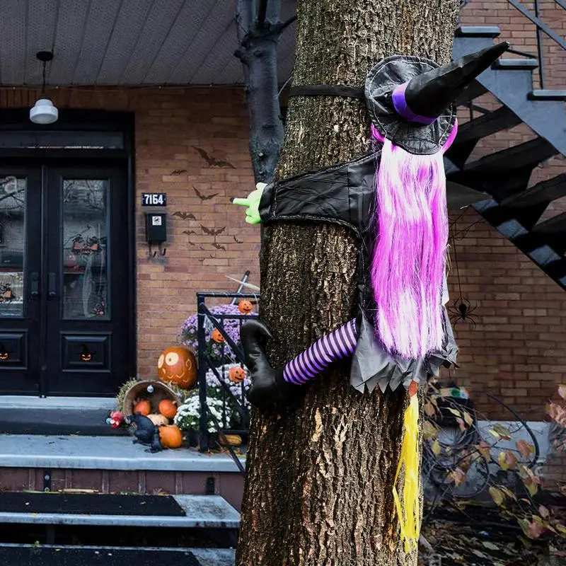 Halloween Összeomlik Boszorkány Kísérteties Nagy Repülő Boszorkány, Halloween Kültéri Beltéri Halloween Dekoratív Boszorkány Haza, Iskolák