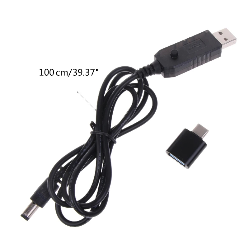 USB-C PD C Típusú QC3.0 USB-5-12V Lépés Tápegység Kábel 5V-12V Wifi Routerek LED Kamera Rajongó Játék