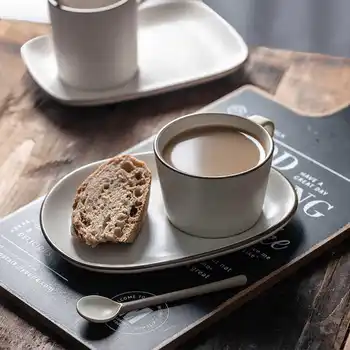 WSHYUFEI Régi Kerámia Kis Finom Kávét Európai Stílusú Ruha Reggeli Csésze Háztartási Termékek, Konyhai eszközök