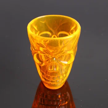 Alloween Dekoráció Koponya, Fej-Kupa Kreatív 3D Csont Halloween Víz Kupa Dupla Átlátszó Sör Kupa A Haza