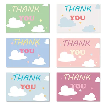 6DB Köszönöm Kártya Üzleti Köszönjük A vásárlást Kártya Dicséret Címkék kisvállalkozások Dekoráció Kis Bolt, Ajándék Csomag