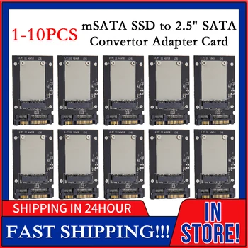 10-1DB mSATA SSD 2.5 SATA Átalakító Adapter Kártya a Számítógép Átmeneti Kártya Kiváló Minőségű PCB Konverter Adapter Kártya
