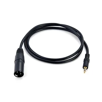 1 db 1m 3.5 mm Audio-XLR kábel, 3,5 mm-es Női XLR Férfi Audio Vonal 3P XLR ÁGYÚ 3pin AUX Vonal Wire Kábel Átalakító