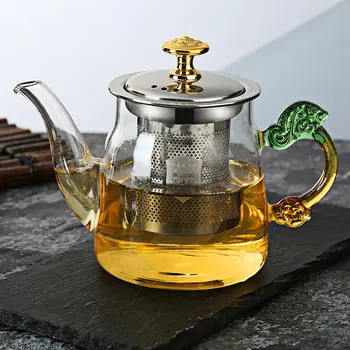Drinkware Puer Kung Fu Kínai Stílusú Üveg Kannában A Tea Ceremónia, Infúzióval Szűrő Dzbanek Tenni Herbaty Juego De Te Teaware