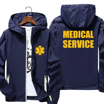 Férfiak, Nők Bombázó Kapucnis Dzseki EMT Mentős Sürgősségi Orvosi Szolgáltatások, Alkalmi Vékony Dzsekimet, Fényvédő Bőr Kabát Outwear