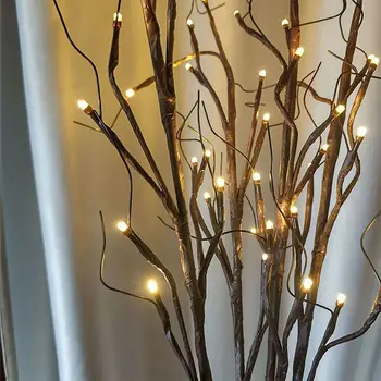 Led Tündér String Függöny Lámpák Mesterséges Levelek Levél Esküvői Party Dekor akkumulátor Karácsonyi Koszorú Lámpa