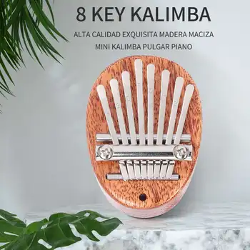 8 Gombot Mini Kalimba Finom Ujj, Hüvelykujj-Zongora Marimba Musical Jó Tartozék Ajándék Medál