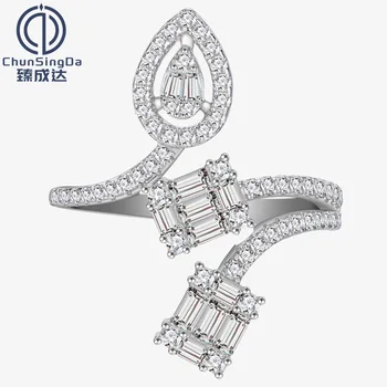 Személyre szabott Kreatív Kis Gyémánt S925 Sterling Ezüst Gyűrű Női Európában, mind Amerikában a határon Átnyúló Új, Élő Közvetítés a Kínálat
