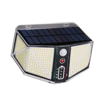 Fali Lámpa LED Solar Érzékelő Vízálló Lámpák Kültéri Mozgás Sensative Kert, Garázs, Kertben Este Lámpa