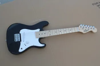 A gyermekek elektromos gitár, Fekete, sztereó, kék fény, 524