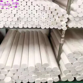 50cm/25cm Hossz Fehér politetrafluor-etilén Szilárd bár környezetbarát, nem mérgező megmunkálás DIY PTFE műanyag rúd