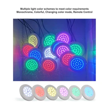 30 LED, távirányítós RGB Medence Lámpa elemes Merülő Fény Kerti Víz alatti Lámpa Kerti Dekoráció