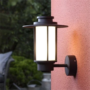 ·TEMAR Kültéri Fali Lámpa Klasszikus LED Világítás Vízálló IP65 Falikarok Haza Tornácon Villa Dekoráció