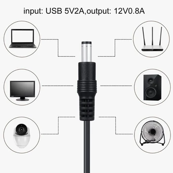 USB Töltés Boost Kábel 5V DC12V Lépés Kábel-USB Átalakító Adapter