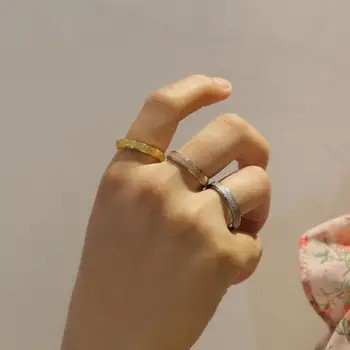 4 MM-es Matt Gyűrű 2022 Új Divat, Nő, Férfi Gyűrűk Ujját A jegygyűrűt Zenekar Pár Gyűrű Régi Klasszikus Rozsdamentes Acél Gyűrű