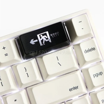 Biztonságos Kilépés R1 2U Backspace Keycap Ragyog Át Keycaps ABS Vésett Háttérvilágítású Keycap Mechanikus Billentyűzet