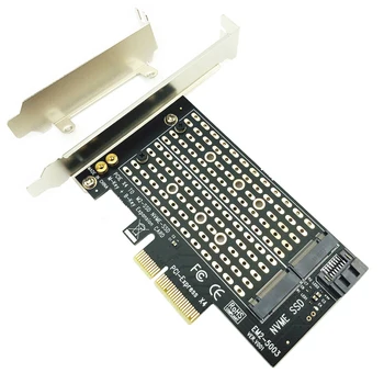 A PCI Express PCIE M2 Adapter NVME SATA M. 2 PCIE SSD Adapter NVME/SATA M2-es PCI-E Adapter SSD M2-es SATA PCI-E Kártya M Gomb + B Gombot